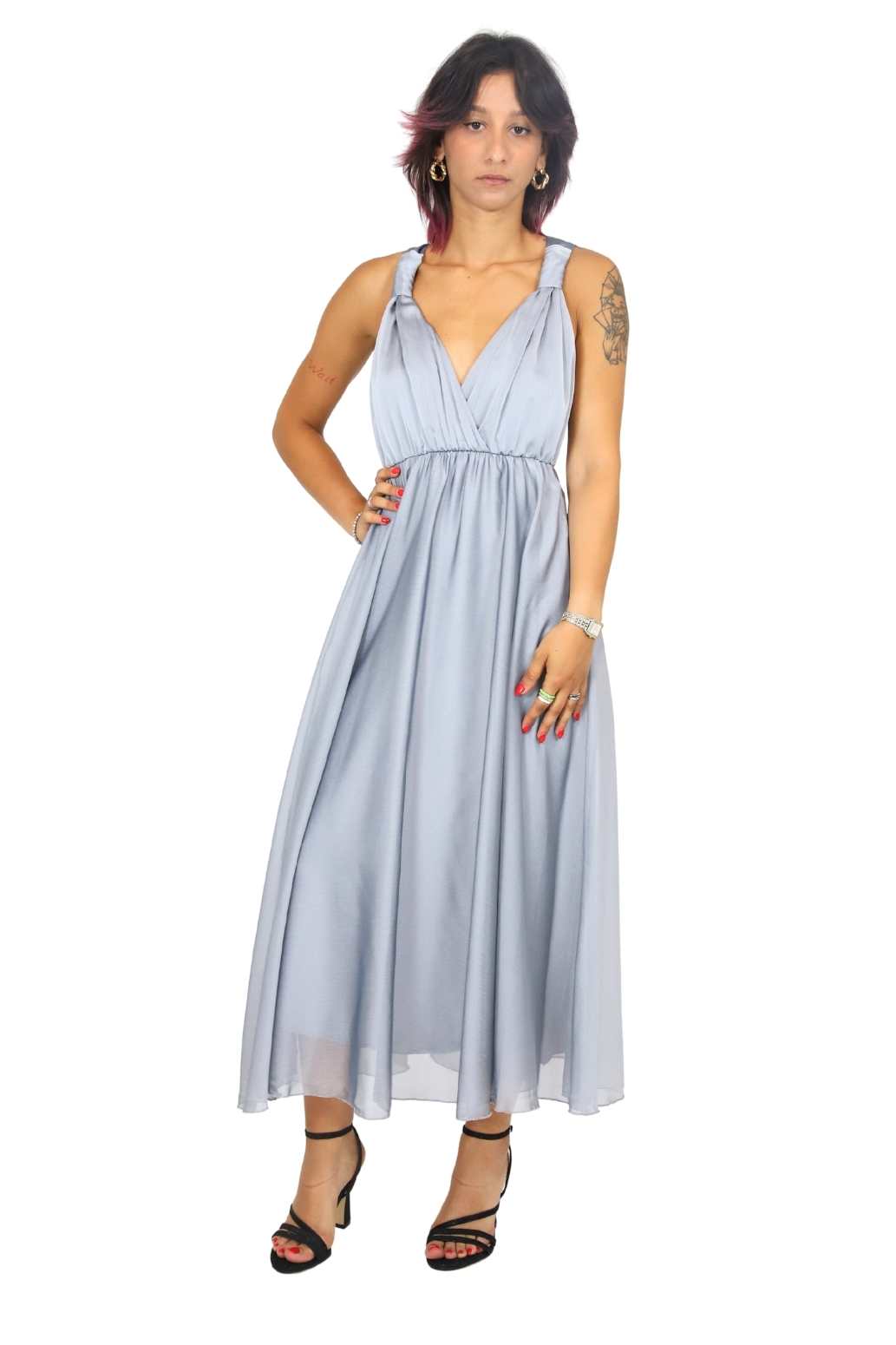 Zahjr Donna Vestito 53538570 Grigio