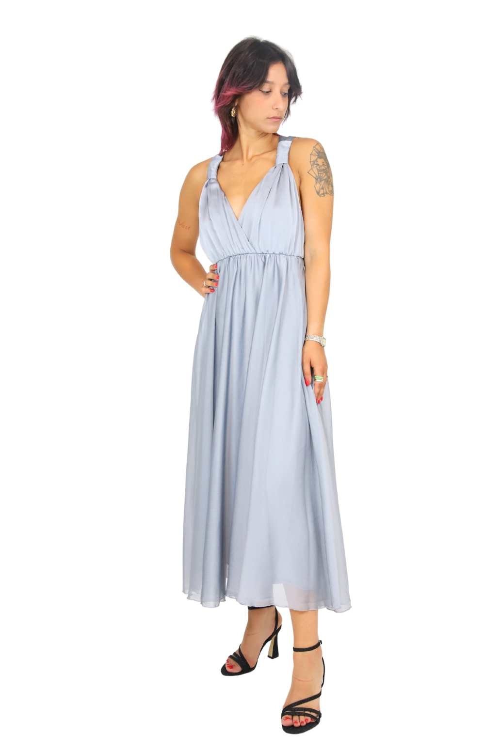 Zahjr Donna Vestito 53538570 Grigio