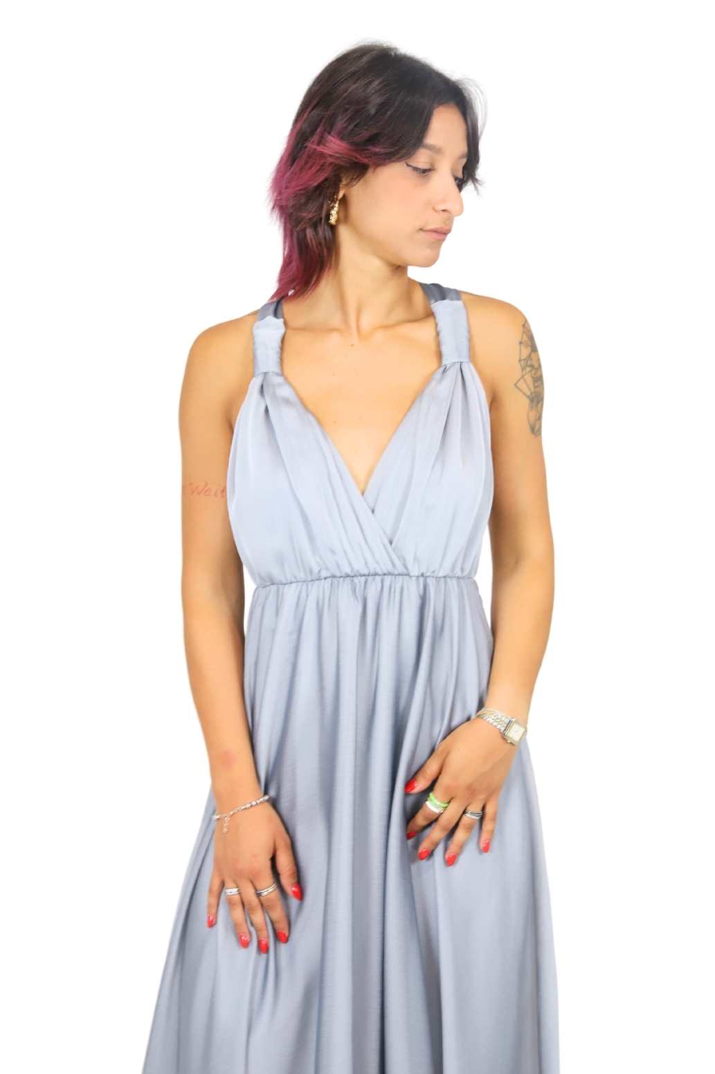 Zahjr Donna Vestito 53538570 Grigio