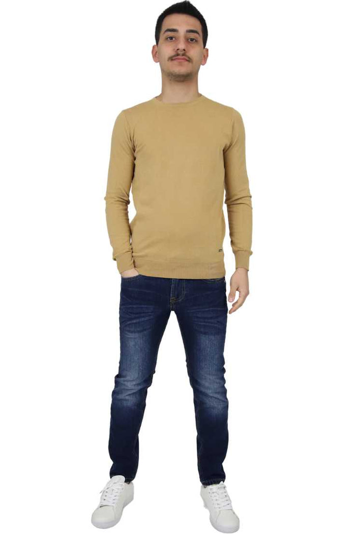 TAKE TWO Uomo Maglia UKE3903 Cammello