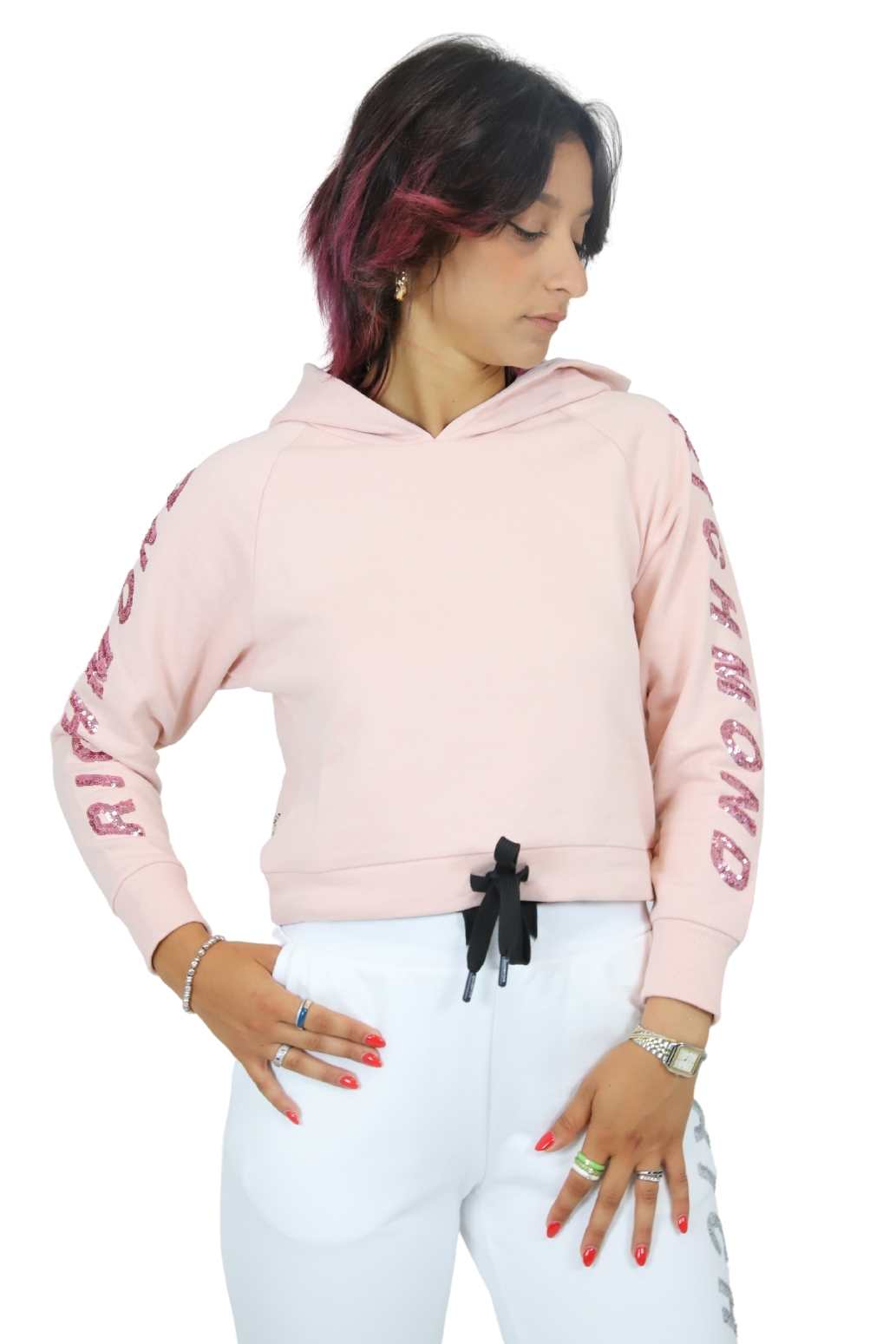 RICHMOND X Donna Felpa UWP23046FE Rosa