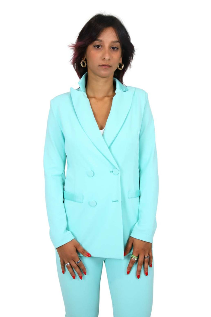 Zahjr Donna Giacca 53538604 Verde Acqua
