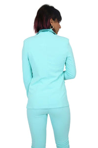 Zahjr Donna Giacca 53538604 Verde Acqua