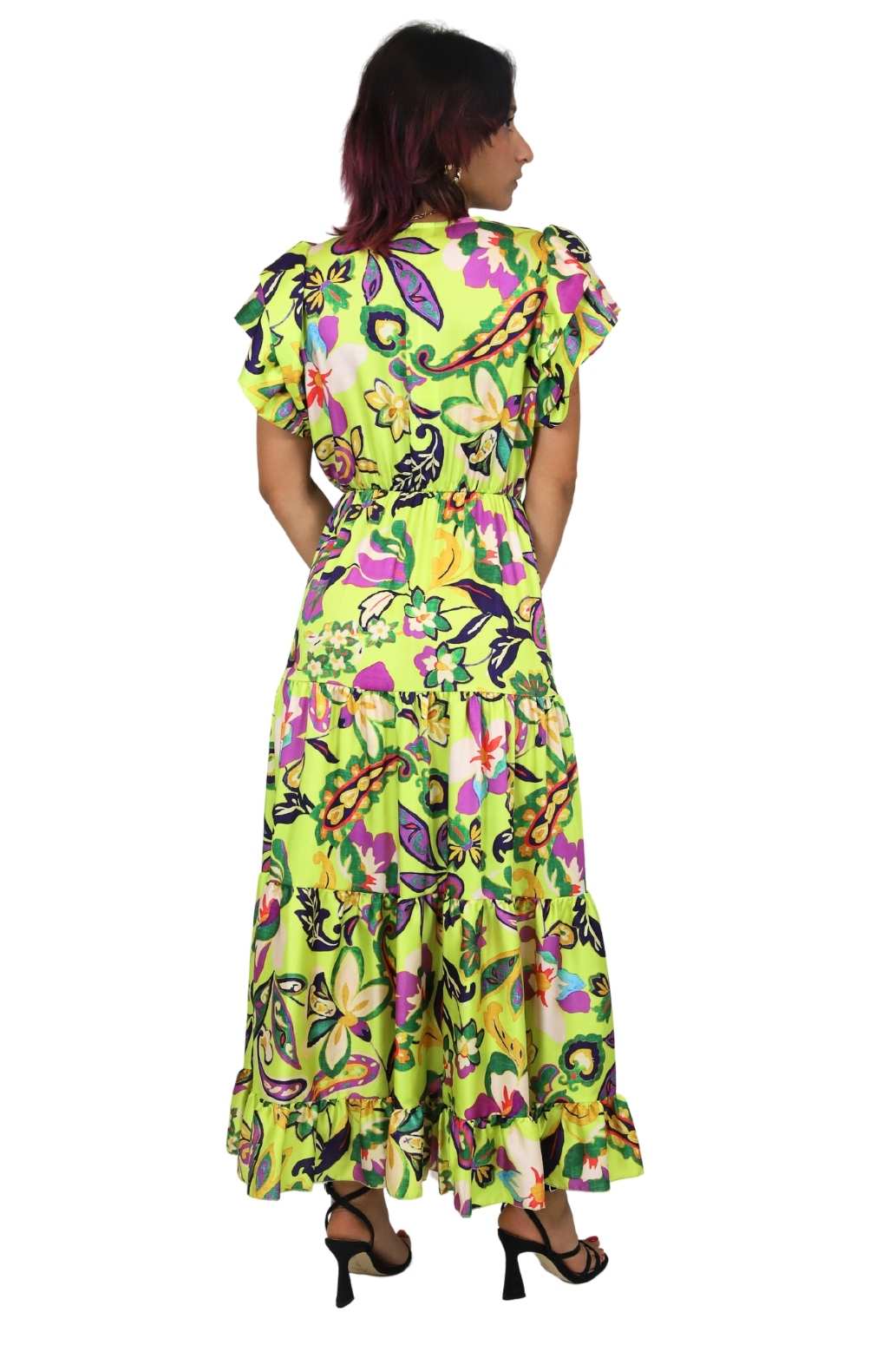 Zahjr Donna Vestito 53538614 Giallo/Viola
