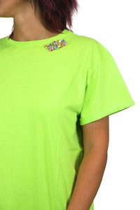 Zahjr Donna T-shirt 53538592 Verde Acido