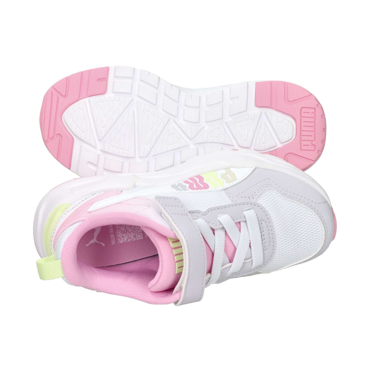 Puma Bambine e ragazze Sneakers 405020 Bianco/Rosa