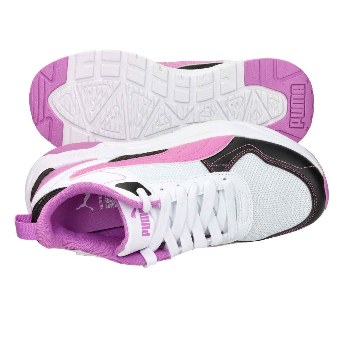 Puma Bambine e ragazze Sneakers 406077 Bianco/Fucsia