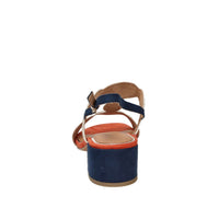 Marco Tozzi Donna Sandali con tacco 2-28230-42 Blu/beige