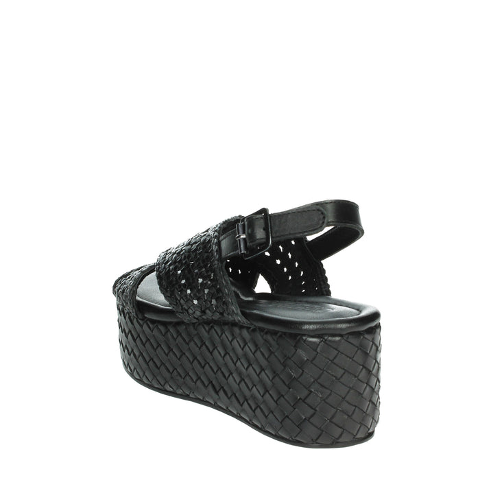 Carmela Donna Sandali con zeppa 161638 Nero