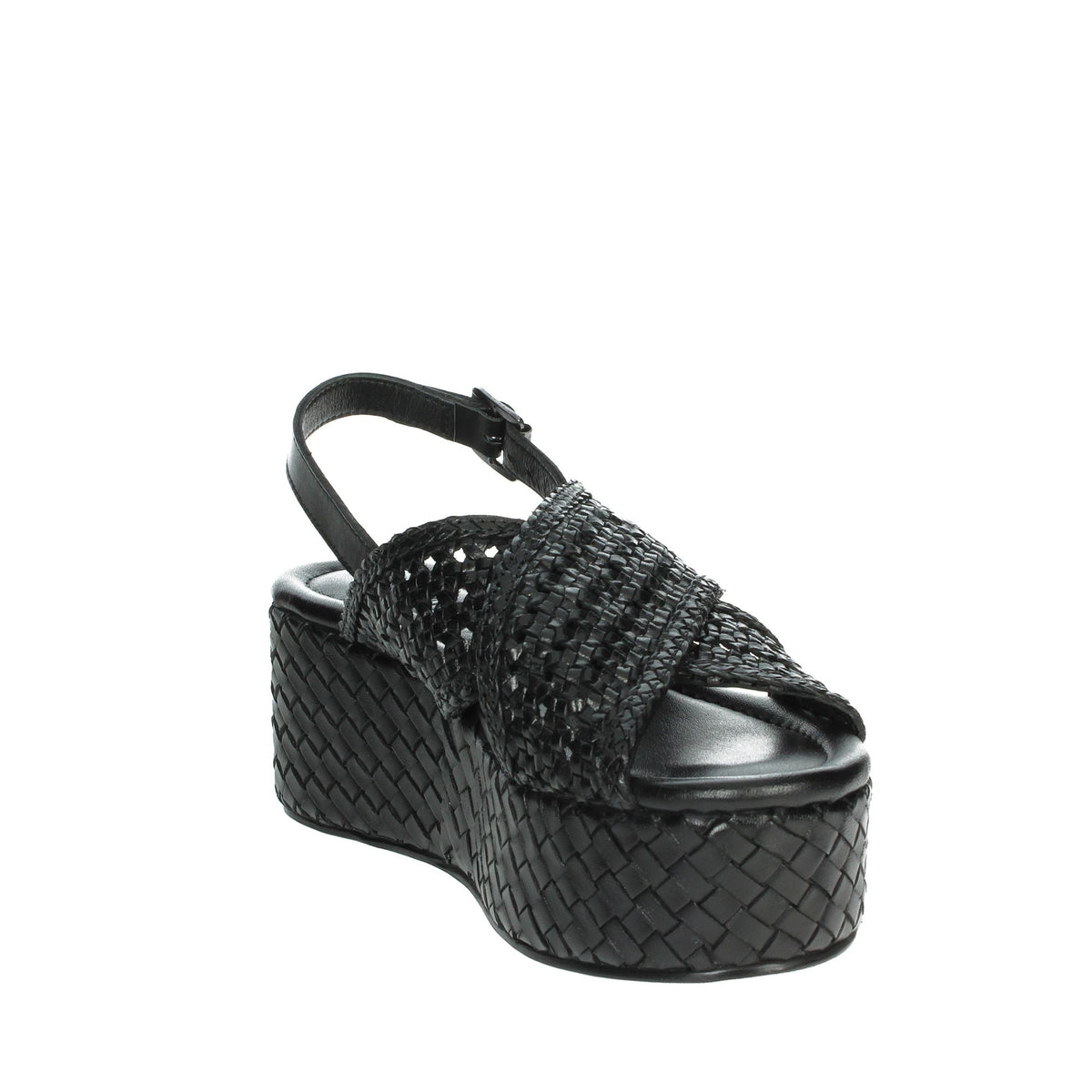 Carmela Donna Sandali con zeppa 161638 Nero