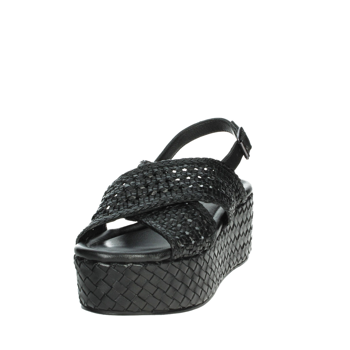 Carmela Donna Sandali con zeppa 161638 Nero