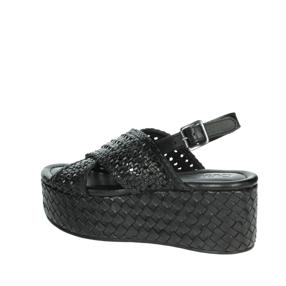 Carmela Donna Sandali con zeppa 161638 Nero