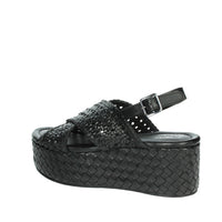 Carmela Donna Sandali con zeppa 161638 Nero