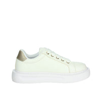 LIU-JO Bambine e ragazze Sneakers bassa 4F4305 EX014 Bianco/Oro