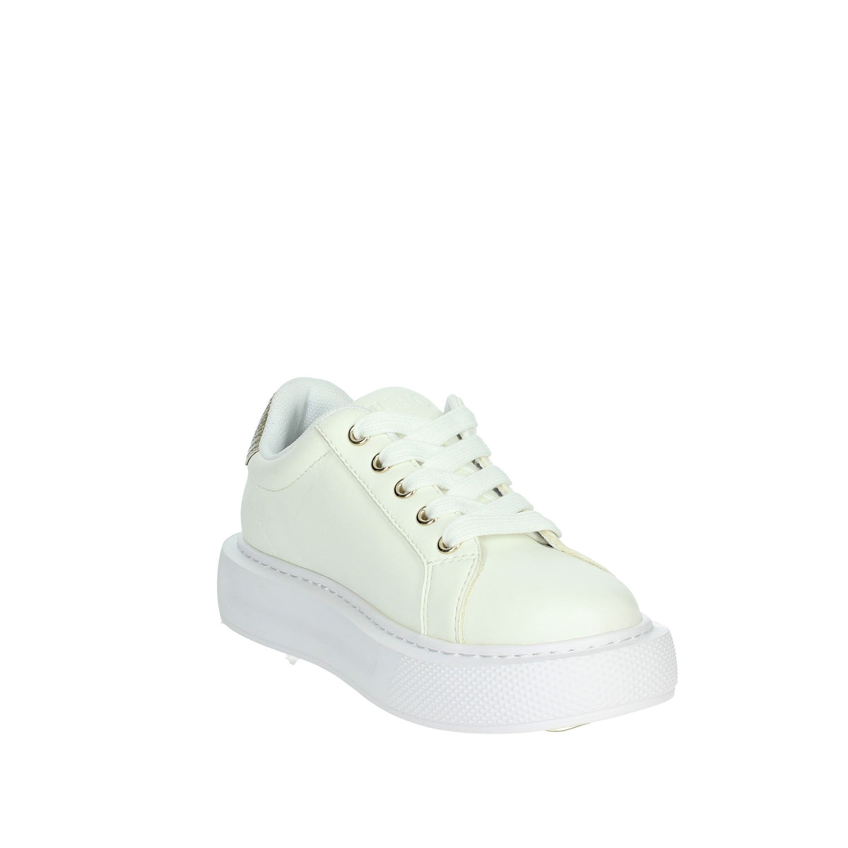 LIU-JO Bambine e ragazze Sneakers bassa 4F4305 EX014 Bianco/Oro