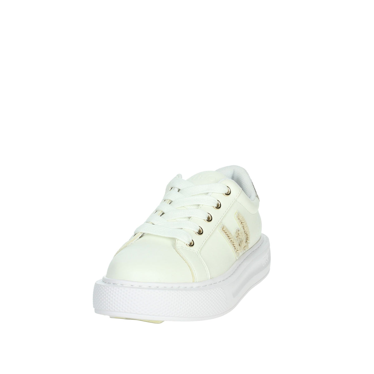 LIU-JO Bambine e ragazze Sneakers bassa 4F4305 EX014 Bianco/Oro