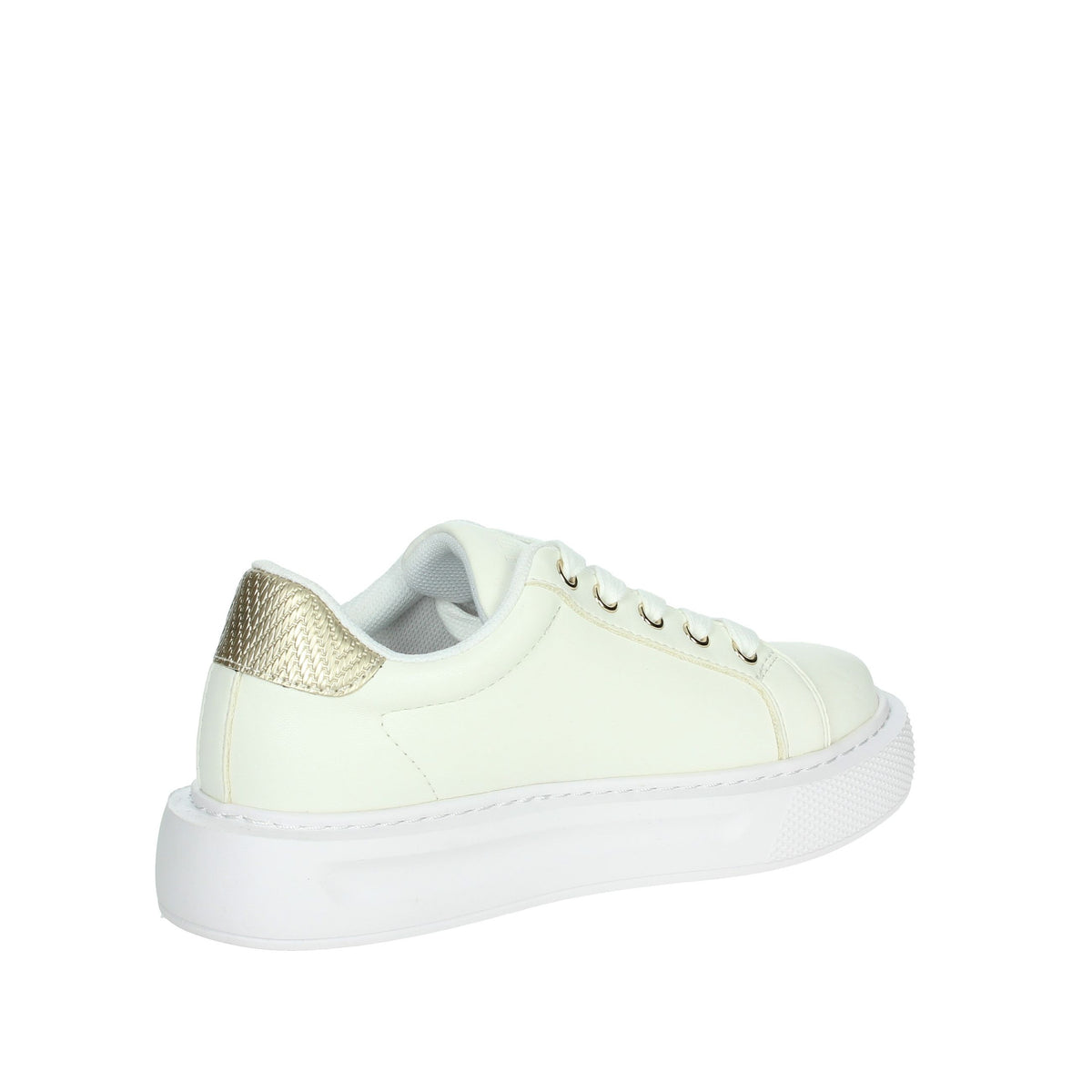 LIU-JO Bambine e ragazze Sneakers bassa 4F4305 EX014 Bianco/Oro