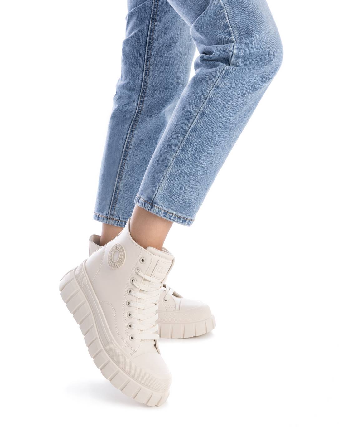 REFRESH Donna Sneakers alta 172359 Beige