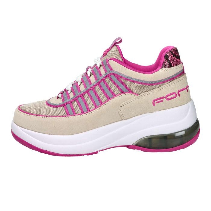 Fornarina Donna Sneakers UP Beige/Fucsia