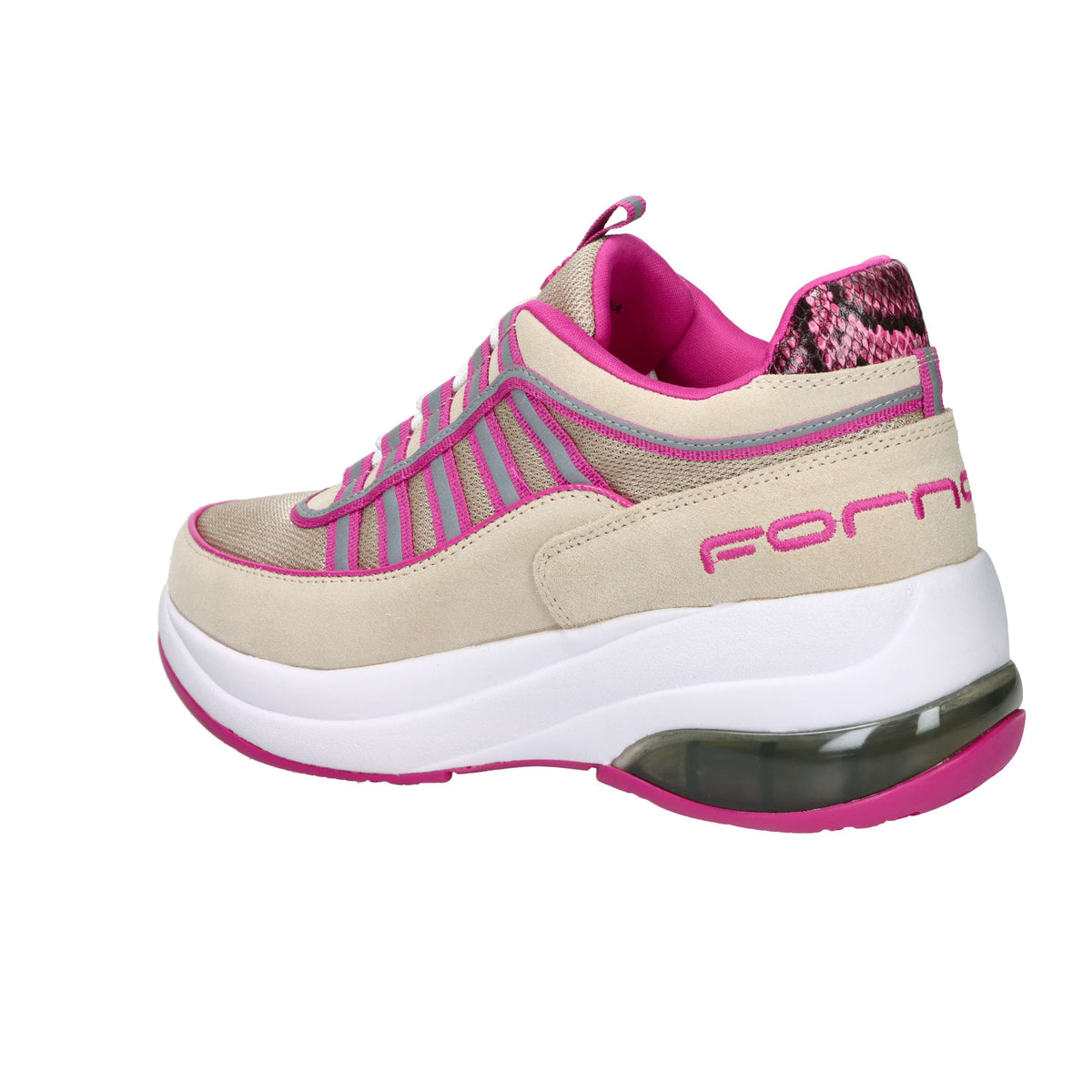 Fornarina Donna Sneakers UP Beige/Fucsia