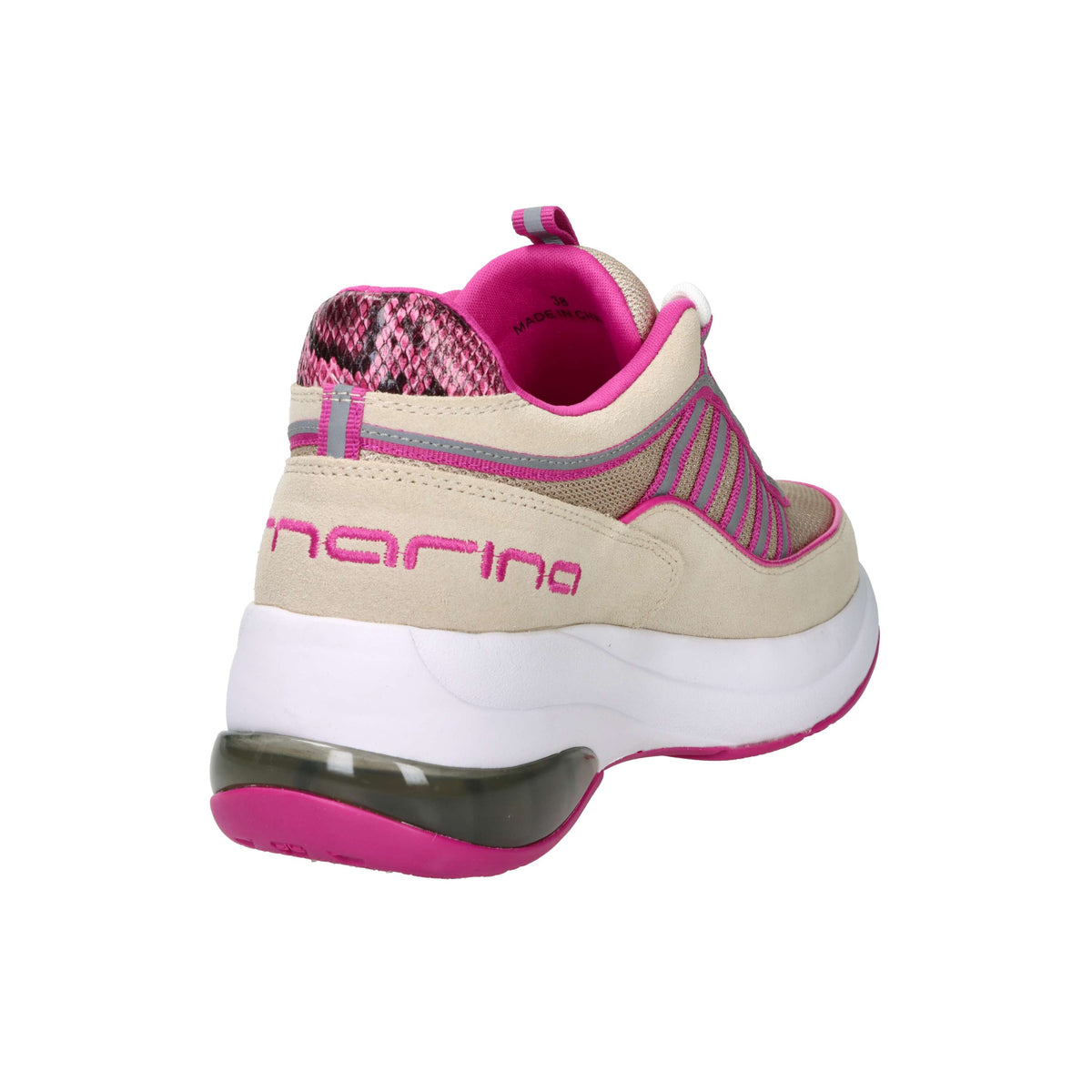 Fornarina Donna Sneakers UP Beige/Fucsia