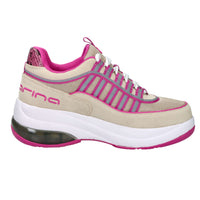 Fornarina Donna Sneakers UP Beige/Fucsia