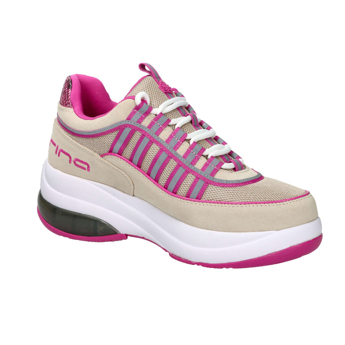 Fornarina Donna Sneakers UP Beige/Fucsia