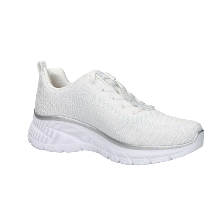 Skechers Donna Sneakers 150384 Bianco/Argento