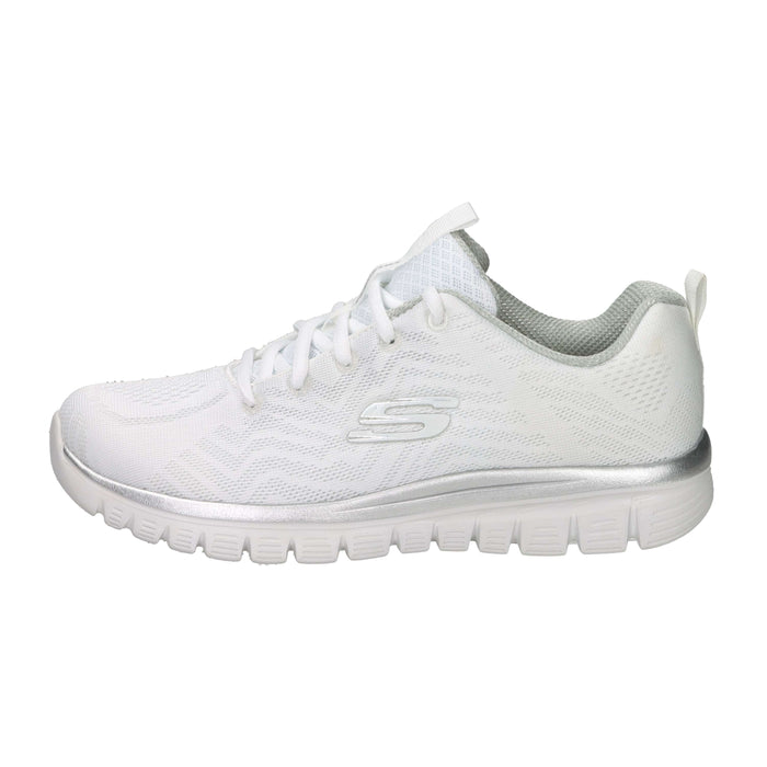 Skechers Donna Sneakers 12615 Bianco/Argento