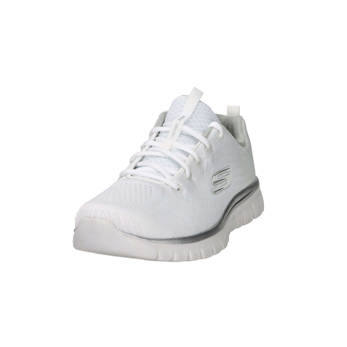 Skechers Donna Sneakers 12615 Bianco/Argento