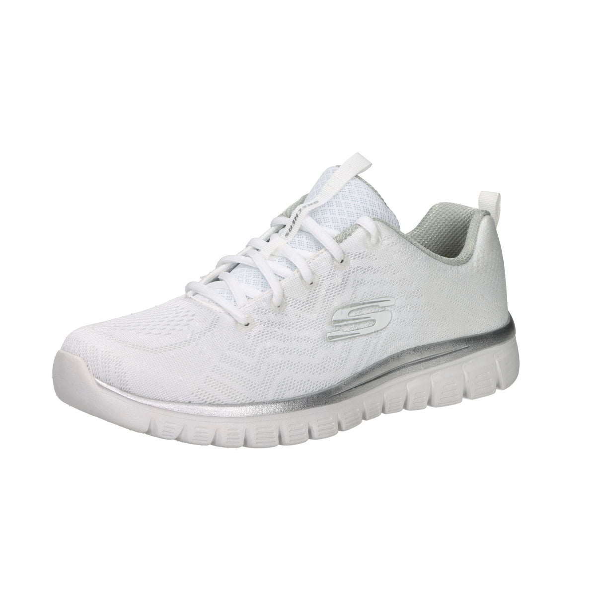 Skechers Donna Sneakers 12615 Bianco/Argento