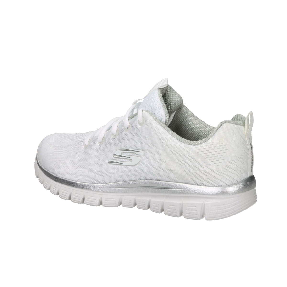 Skechers Donna Sneakers 12615 Bianco/Argento