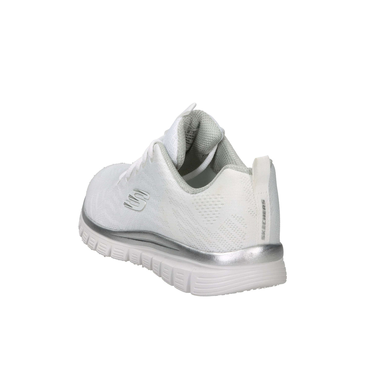 Skechers Donna Sneakers 12615 Bianco/Argento