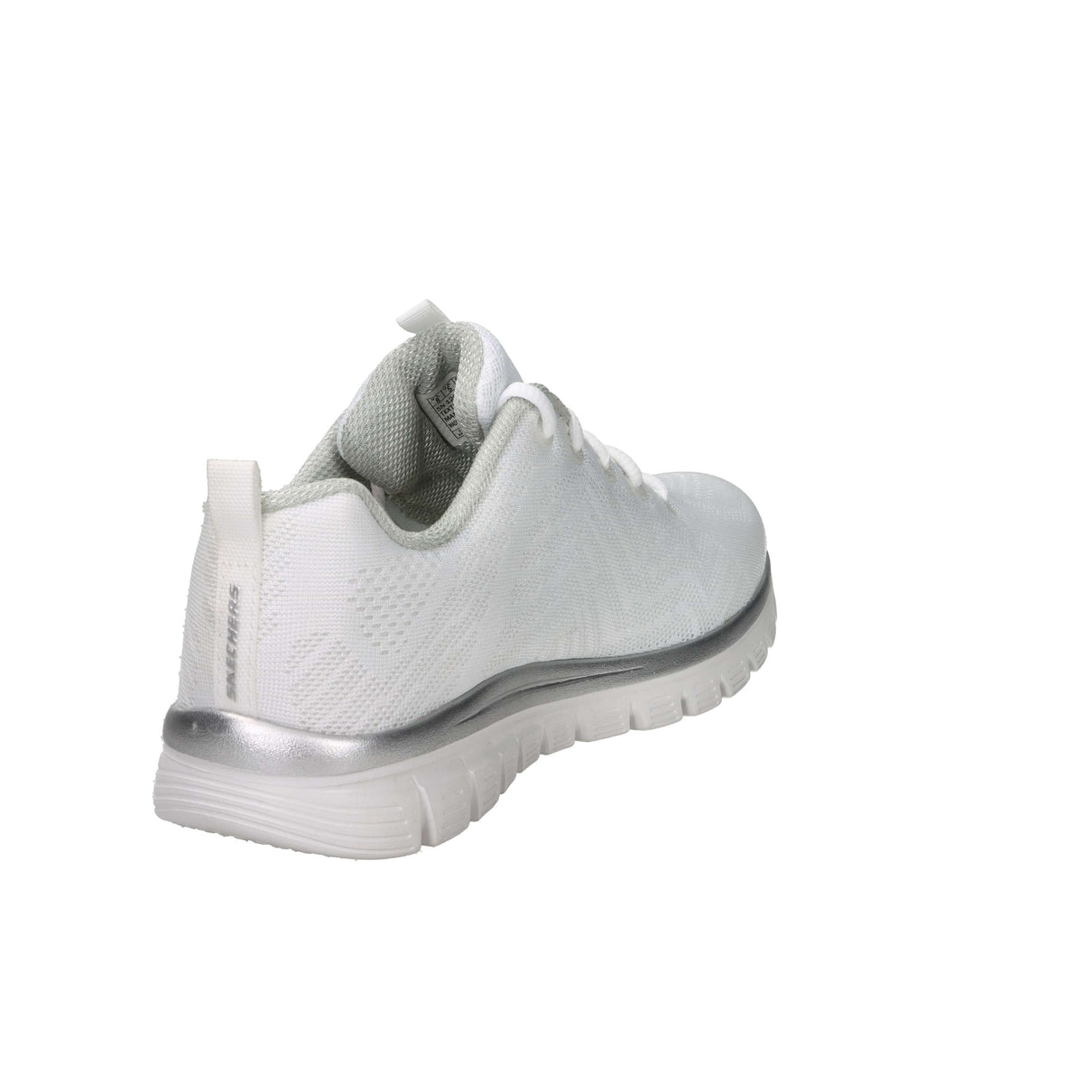 Skechers Donna Sneakers 12615 Bianco/Argento
