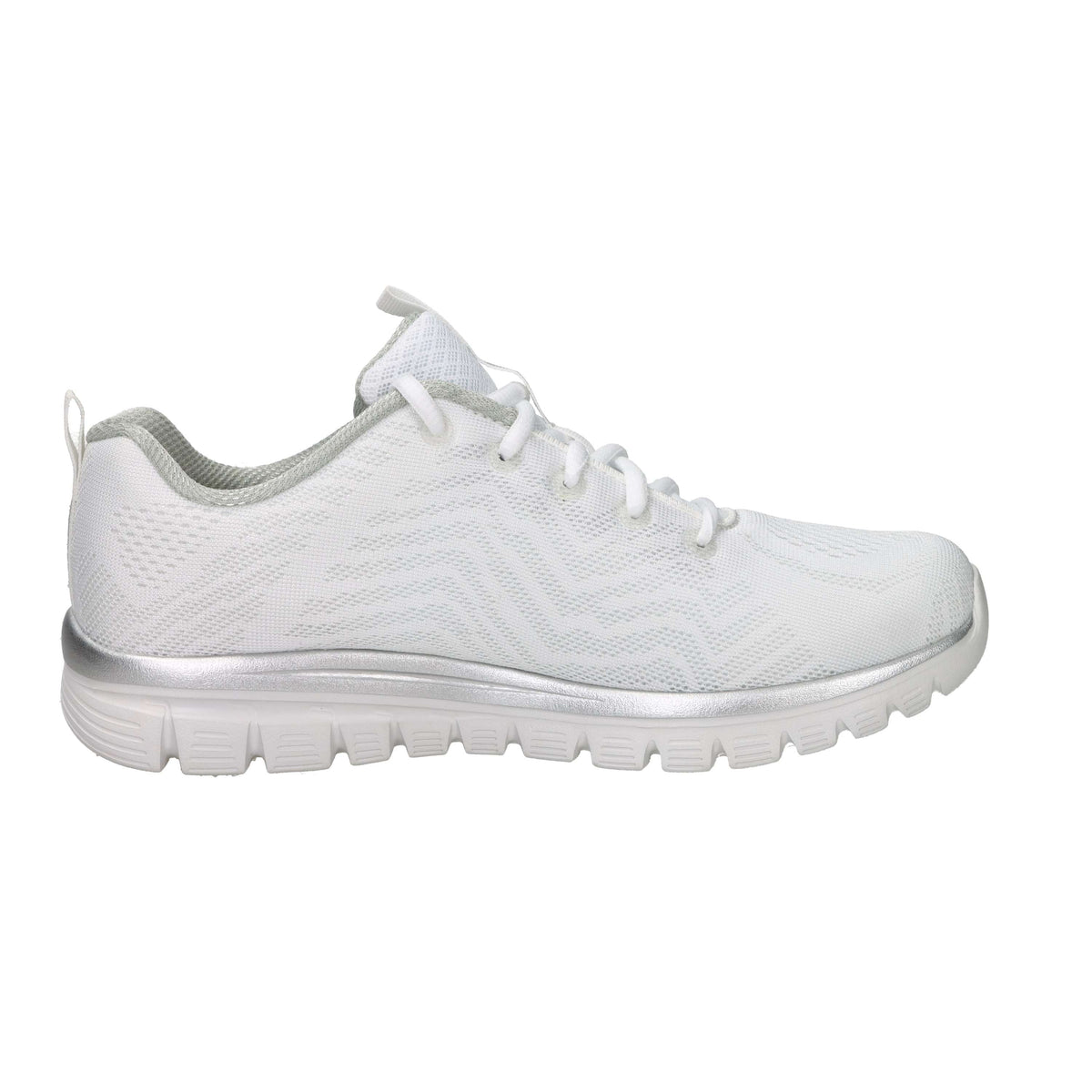 Skechers Donna Sneakers 12615 Bianco/Argento