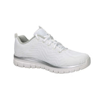 Skechers Donna Sneakers 12615 Bianco/Argento