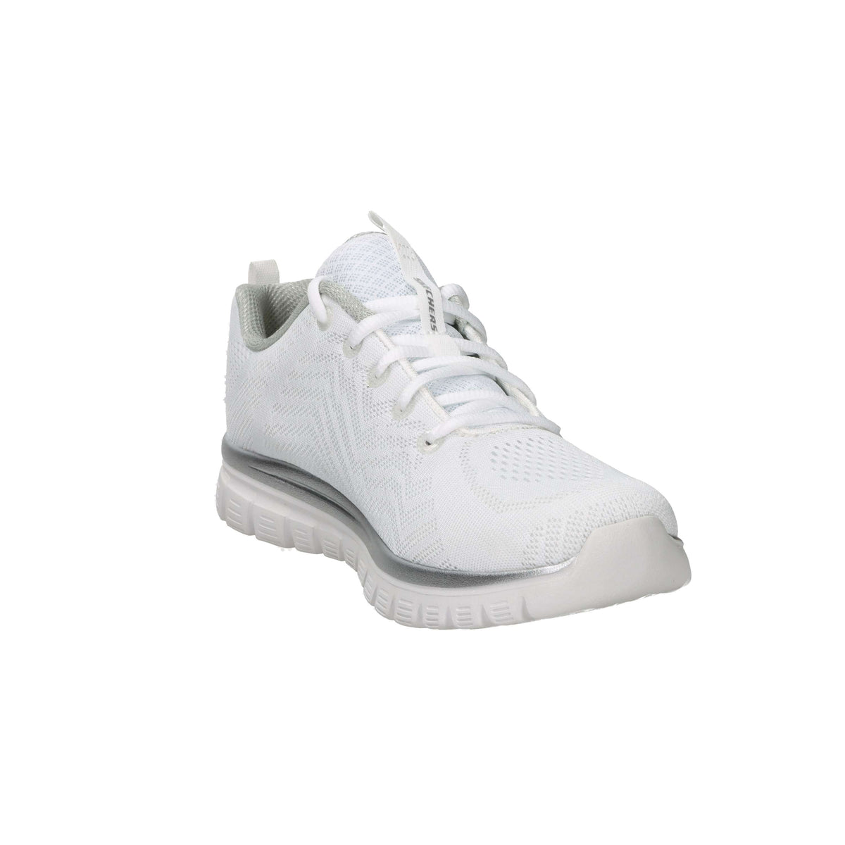 Skechers Donna Sneakers 12615 Bianco/Argento