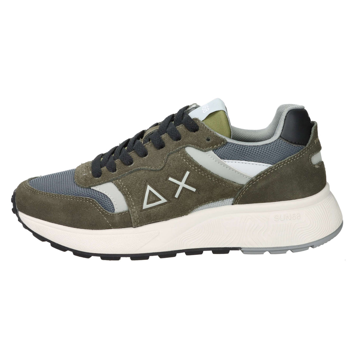 SUN68 Uomo Sneakers Z36127 Verde militare