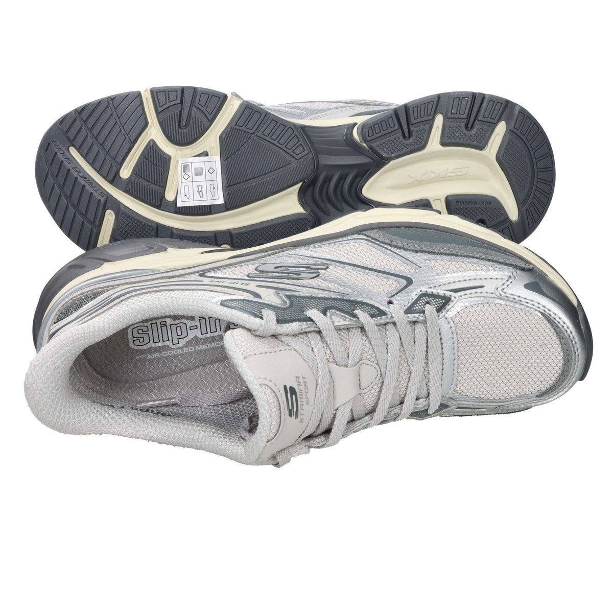 SKECHERS Donna Sneakers 150710 Argento
