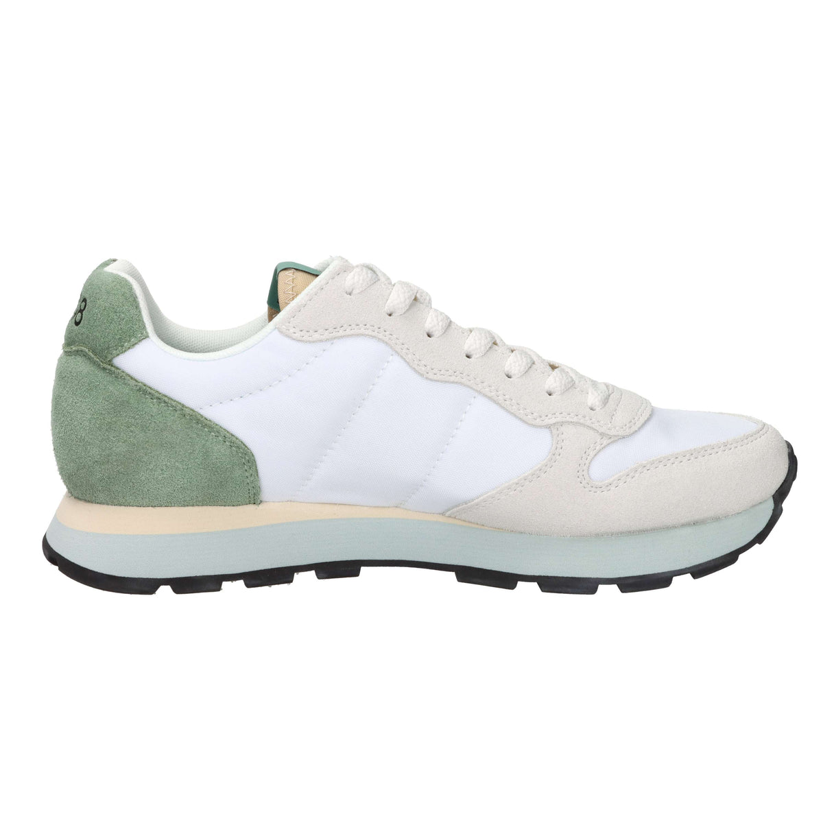 Sun68 Homme Baskets Z36106 Blanc/Vert