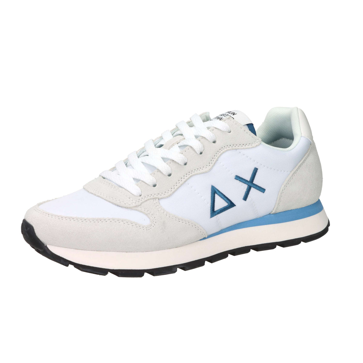 Sun68 Hombre Zapatillas Z36101 Blanco/Azul claro