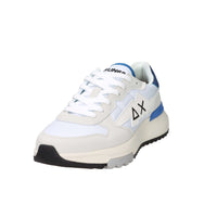 Sun68 Homme Baskets Z36121 Blanc/Bleu clair