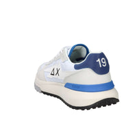 Sun68 Homme Baskets Z36121 Blanc/Bleu clair