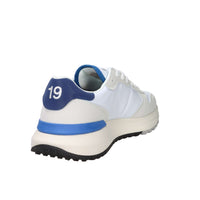 Sun68 Homme Baskets Z36121 Blanc/Bleu clair