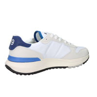 Sun68 Homme Baskets Z36121 Blanc/Bleu clair