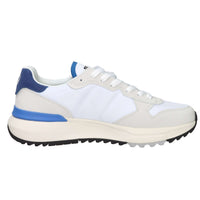 Sun68 Homme Baskets Z36121 Blanc/Bleu clair