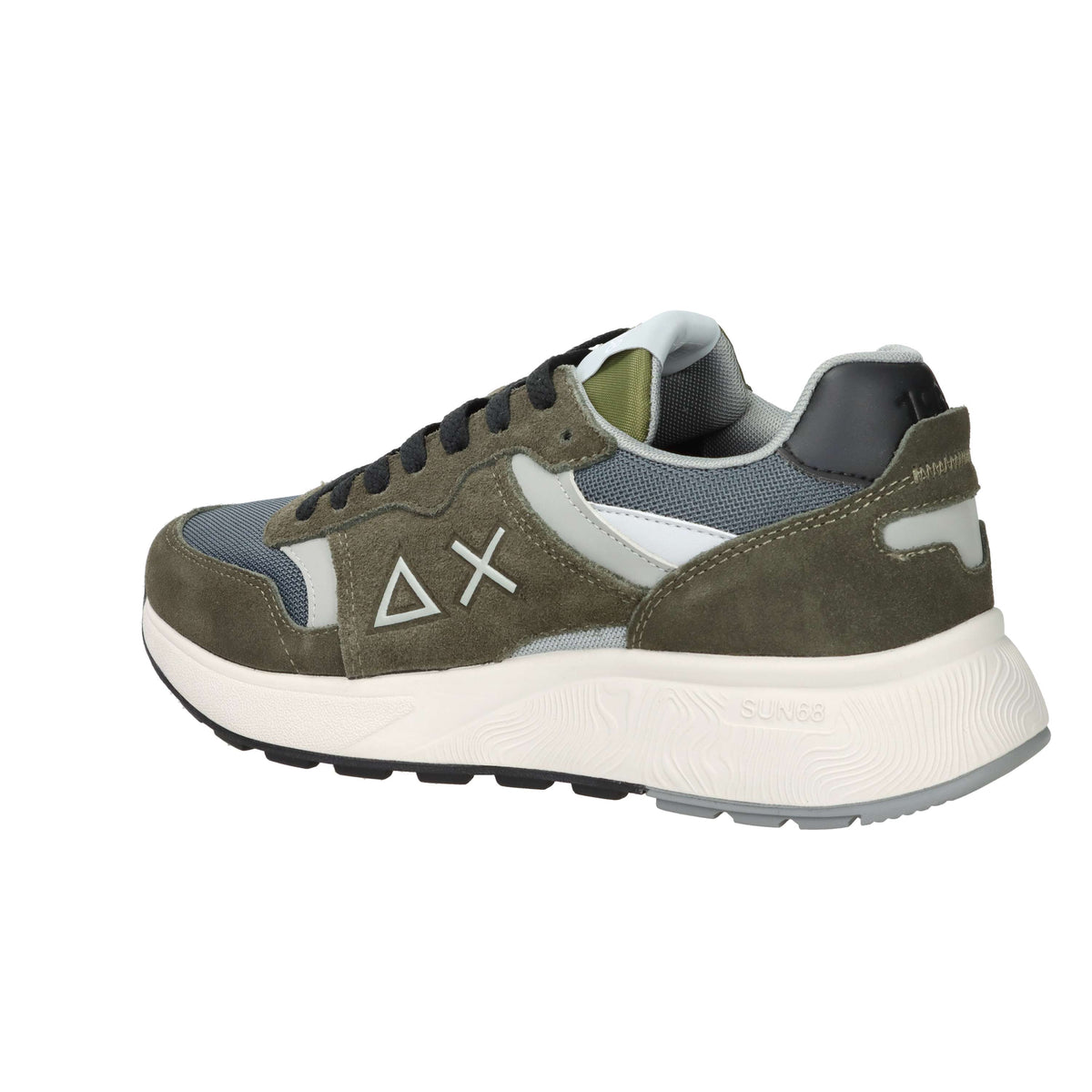 Sun68 Homme Baskets Z36127 Vert militaire