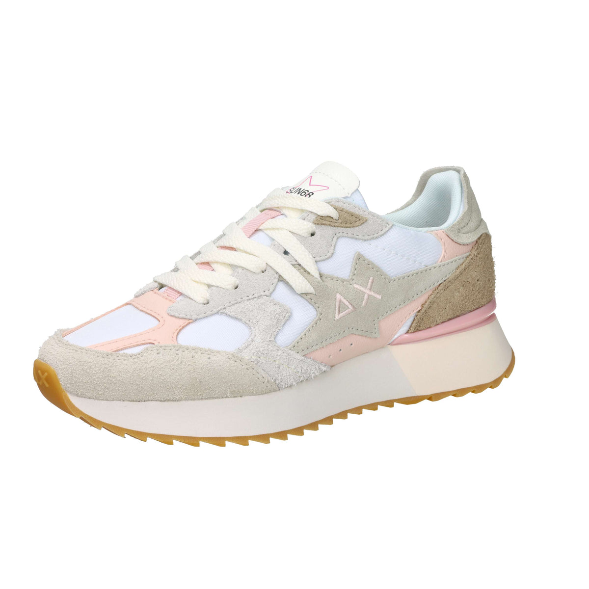 Sun68 Women's Sneakers Z36215 White/Pink