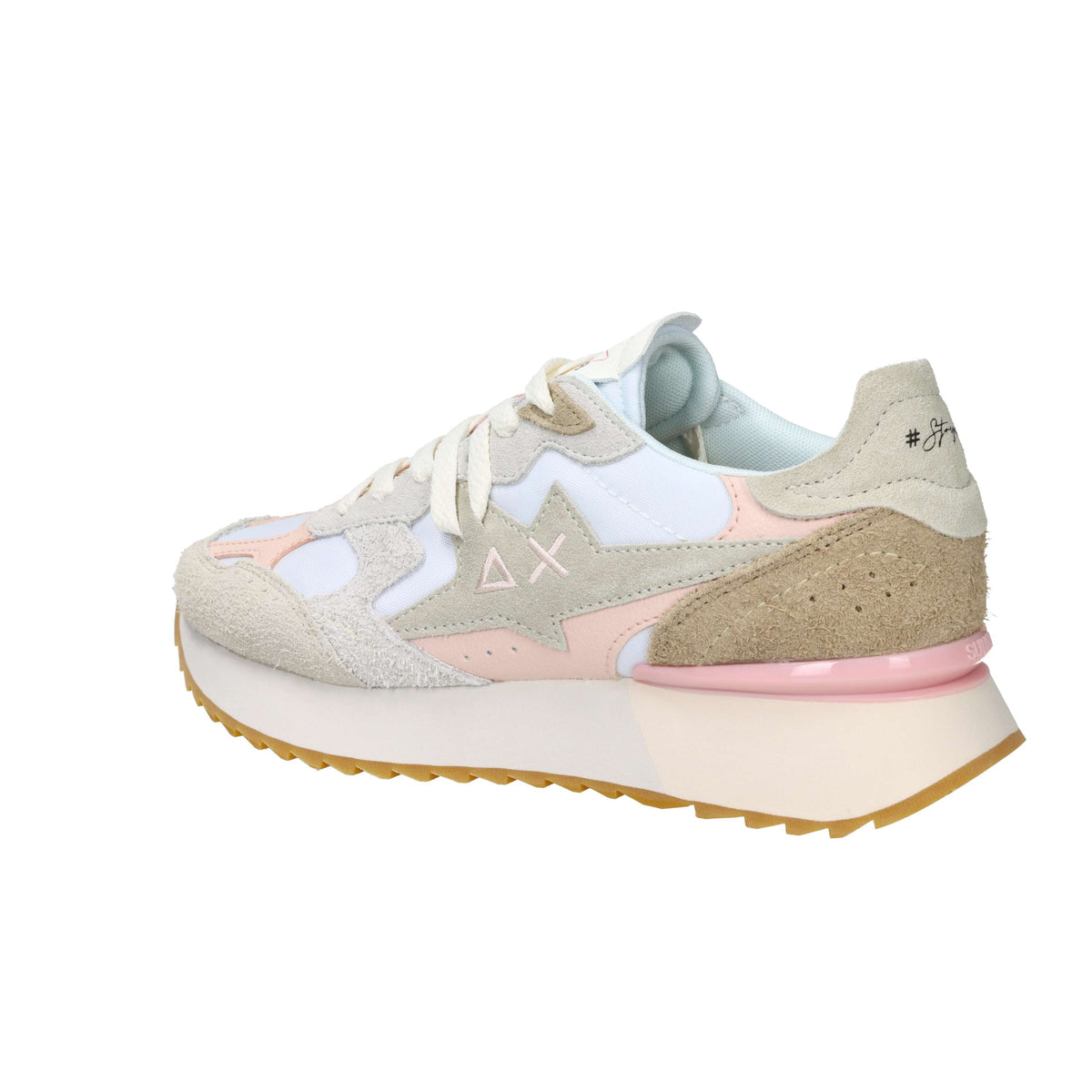 Sun68 Women's Sneakers Z36215 White/Pink