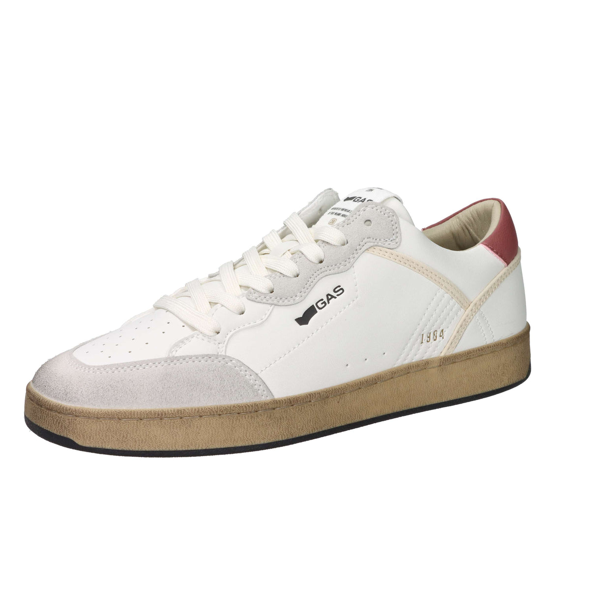 Gas Men Sneakers GAM618001 White/Burgundy